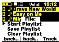 ARCHOS JUKEBOX MULTIMEDIA 120 - Créer une liste de lecture - 3