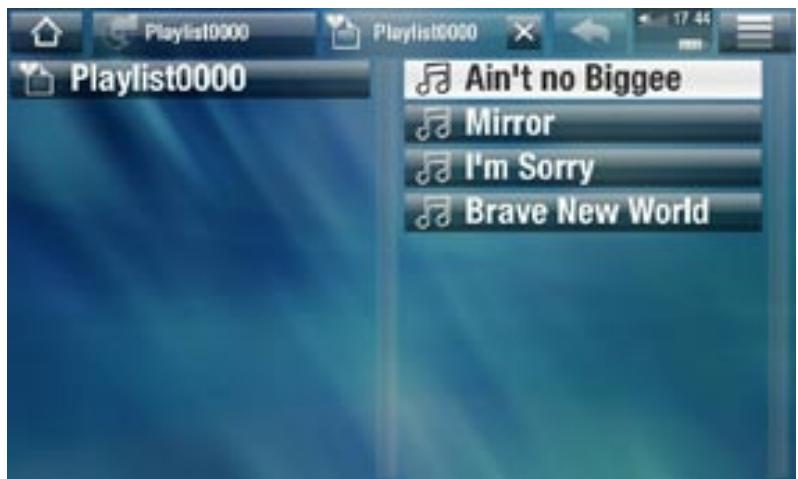 ARCHOS 5 - ÉCOUTER UNE LISTE MUSICALE - 1
