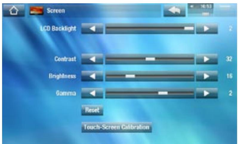 ARCHOS 5 - PARAMÉTRES SCREEN [ÉCRAN] - 1