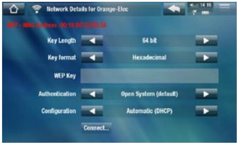 ARCHOS 5 - RéSEaux Protégés (CLÉ WEP, WPA OU WPA2) - 1