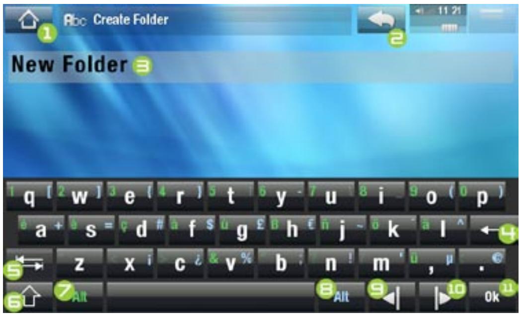 ARCHOS 5 - UTILISATION DU CLAVIER VIRTUEL - 1