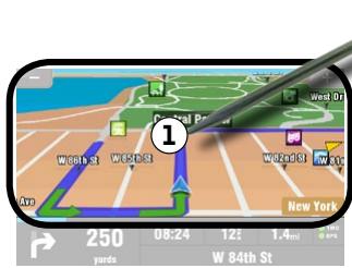 ARCHOS 605 GPS - HOW DO I GO TO A POINT OF INTEREST (POI)? - 1