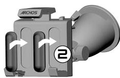 ARCHOS 605 GPS - INSTALLAZIONE DEI DISTANZIATORI IN GOMMA - 2