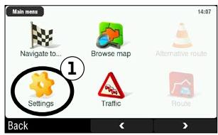 ARCHOS 605 GPS - OPTIONS DE CALCUL D'ITINÉRAIRE - 1