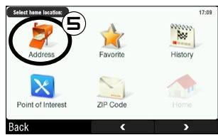 ARCHOS 605 GPS - HOW DO I MEMORIZE MY HOME ADDRESS? - 5