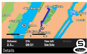 ARCHOS 605 GPS - HOW DO I GO TO A MEMORIZED DESTINATION? - 5