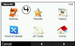 ARCHOS 605 GPS - CREAZIONE DI UN FAVORITO - 4