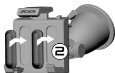 ARCHOS 605 GPS - INSTALLING THE RUBBER ADAPTERS - 2
