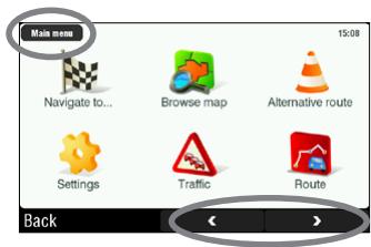 ARCHOS 605 GPS - MAIN MENU - 2