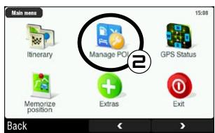 ARCHOS 605 GPS - CRÉER UN FAVORI - 2