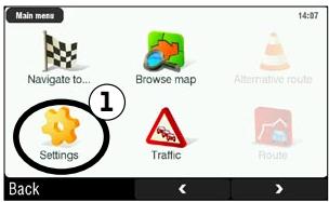 ARCHOS 605 GPS - PREFERENZE DI PIANIFICAZIONE - 1