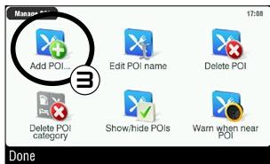 ARCHOS 605 GPS - CREATING A FAVORITE - 3