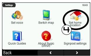 ARCHOS 605 GPS - HOW DO I MEMORIZE MY HOME ADDRESS? - 4