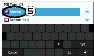 ARCHOS 605 GPS - HOW DO I GO TO A POINT OF INTEREST (POI)? - 5