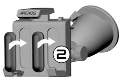 ARCHOS 605 GPS - COLOCACION DE LOS ADAPTADORES DE GOMA - 2