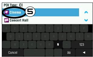 ARCHOS 605 GPS - COMMENT ME RENDRE À UN POINT D'INTÉRÊT (POI)? - 5