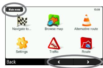 ARCHOS 605 GPS - MENU PRINCIPAL - 2