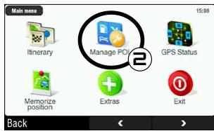 ARCHOS 605 GPS - CREAZIONE DI UN FAVORITO - 2