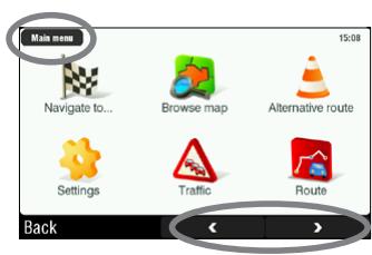 ARCHOS 605 GPS - MENU PRINCIPALE - 2
