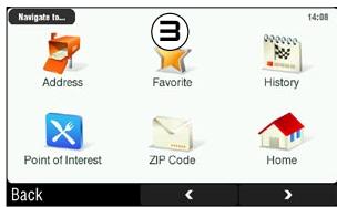 ARCHOS 605 GPS - COMMENT ME RENDRE À UNE DESTINATION FAVORITE ? - 3