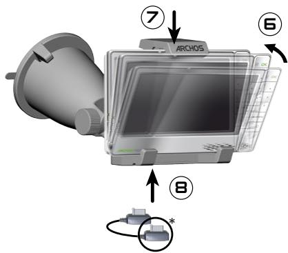 ARCHOS 605 GPS - EINSTECKEN DES ARCHOS-PLAYERS - 2