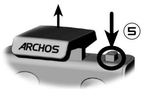 ARCHOS 605 GPS - EINSTECKEN DES ARCHOS-PLAYERS - 1