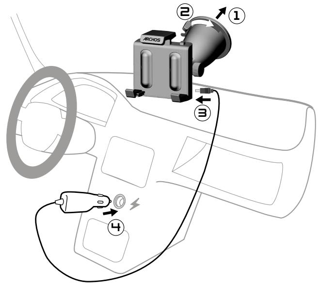 ARCHOS 605 GPS - WHERE TO PLACE YOUR GPS? - 2