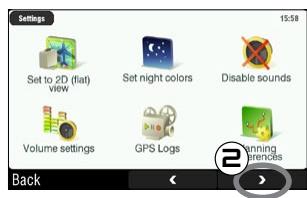 ARCHOS 605 GPS - EINSTELLUNGEN MAUTSTRASSEN - 2