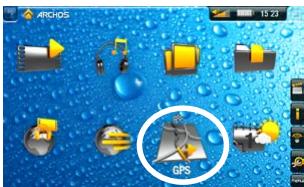 ARCHOS 605 GPS - ACCESSO ALL'APPLICAZIONE GPS - 1