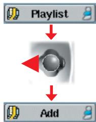ARCHOS AV300 - Ajouter des chansons à une liste tout en écoutant de la musique - 1