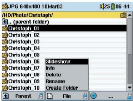 ARCHOS AV300 - Visionner un diaporama - 1