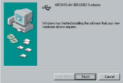 ARCHOS AV300 - Windows® 98SE - 5