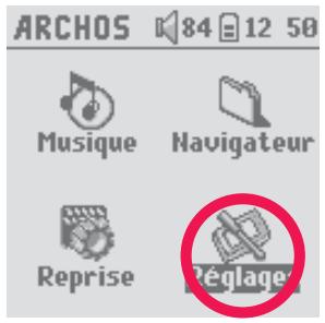ARCHOS GMINI XS 202S - Réglages - 1