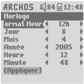 ARCHOS GMINI XS 202S - Régler l'heure et la date - 3
