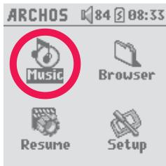 ARCHOS GMINI XS 202S - Écouter de la musique - 1