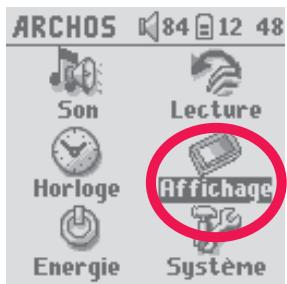 ARCHOS GMINI XS 202S - Modifier les paramètres d'affichage - 1