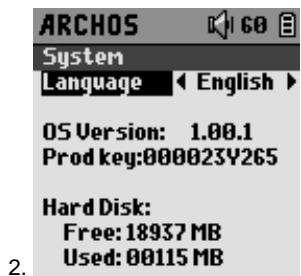 ARCHOS GMINI XS200 - Changer les paramètres du système - 2