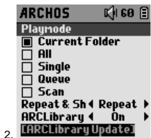 ARCHOS GMINI XS200 - Changer les paramètres du mode de lecture - 2