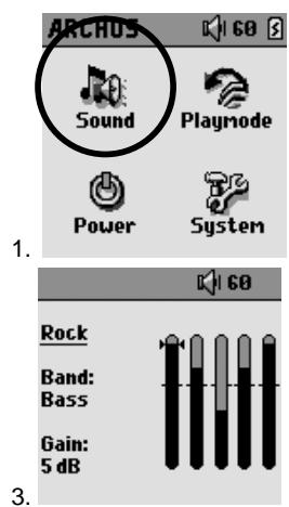 ARCHOS GMINI XS200 - Changer les paramètres audio - 1