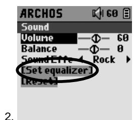 ARCHOS GMINI XS200 - Changer les paramètres audio - 2