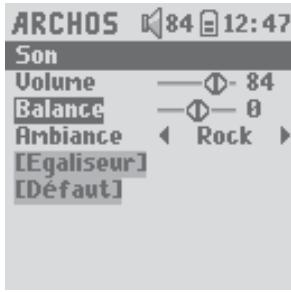 ARCHOS GMINI XS202 - Modifier les paramètres audio - 3