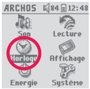 ARCHOS GMINI XS202 - Régler l'heure et la date - 1