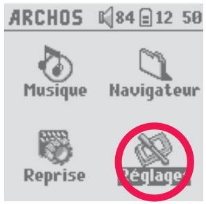 ARCHOS GMINI XS202 - Réglages - 1