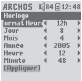 ARCHOS GMINI XS202 - Régler l'heure et la date - 3