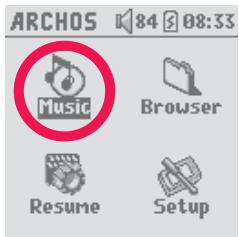 ARCHOS GMINI XS202S - Ecouter de la musique - 1