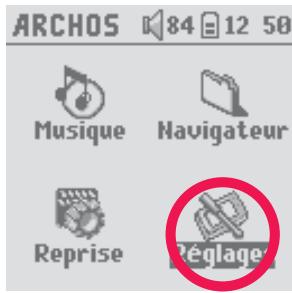 ARCHOS GMINI XS202S - Réglages - 1
