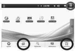ARCHOS 7 HOME TABLET - De items op het beginscherm personaliseren - 3