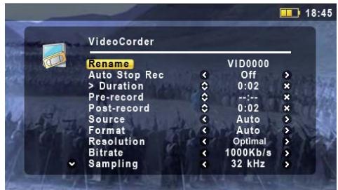ARCHOS AV 500 - Enregistrer des videos - 2