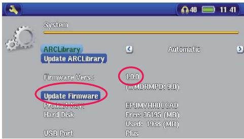 ARCHOS AV 500 - Update Firmware - 1