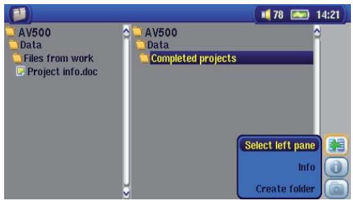 ARCHOS AV 500 - Copier et transférer des fichiers ou des repertoires - 3